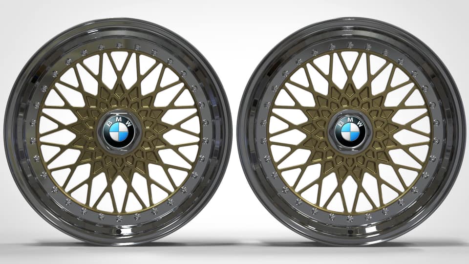 BMW E46 3シリーズ1用3ピース鍛造ホイール