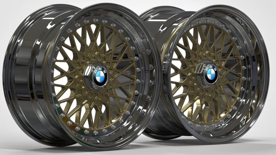 BMW E46 3シリーズ1用3ピース鍛造ホイール