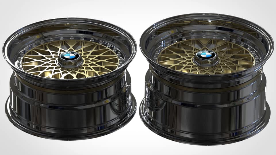 BMW E46 3シリーズ1用3ピース鍛造ホイール