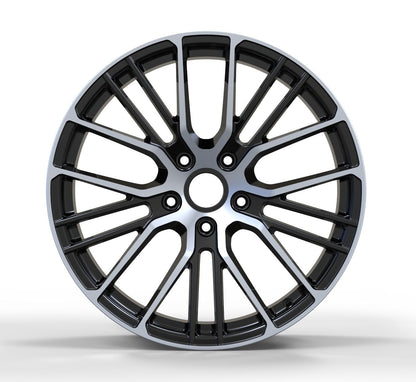 We manufacture premium quality forged wheels rims for   PORSCHE 911 in any design, size, color.  Wheels size:  Front: 22 x 10 ET 48  Rear: 22 x 11.5 ET 61  PCD: 5 x 130  CB: 71.6  Forged wheels can be produced in any wheel specs by your inquiries and we can provide our specs   Compared to standard alloy cast wheels, forged wheels have the highest strength-to-weight ratio; they are 20-25% lighter while maintaining the same load factor.  Finish: brushed, polished, chrome, two colors, matte, satin, gloss