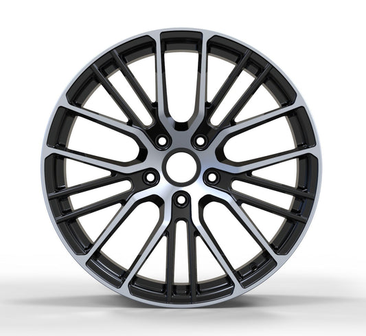 We manufacture premium quality forged wheels rims for   PORSCHE 911 in any design, size, color.  Wheels size:  Front: 22 x 10 ET 48  Rear: 22 x 11.5 ET 61  PCD: 5 x 130  CB: 71.6  Forged wheels can be produced in any wheel specs by your inquiries and we can provide our specs   Compared to standard alloy cast wheels, forged wheels have the highest strength-to-weight ratio; they are 20-25% lighter while maintaining the same load factor.  Finish: brushed, polished, chrome, two colors, matte, satin, gloss