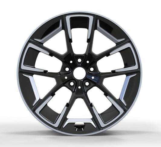 We manufacture premium quality forged wheels rims for   BMW X5 G05 X6 G06 X7 G07 in any design, size, color.  Wheels size:  Front: 22 x 9.5 ET 32-37  Rear: 22 x 10.5 ET 43  PCD: 5 X 112  CB: 66.6   Forged wheels can be produced in any wheel specs by your inquiries and we can provide our specs   Compared to standard alloy cast wheels, forged wheels have the highest strength-to-weight ratio; they are 20-25% lighter while maintaining the same load factor.