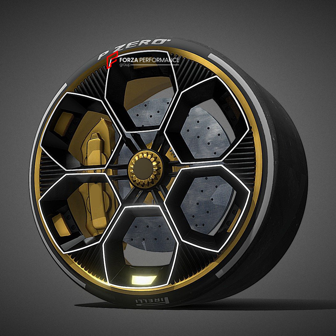 LAMBO V12 VISION GTスタイル鍛造ホイールリム LAMBORGHINI HURACAN STO / EVO | AVENTA ...