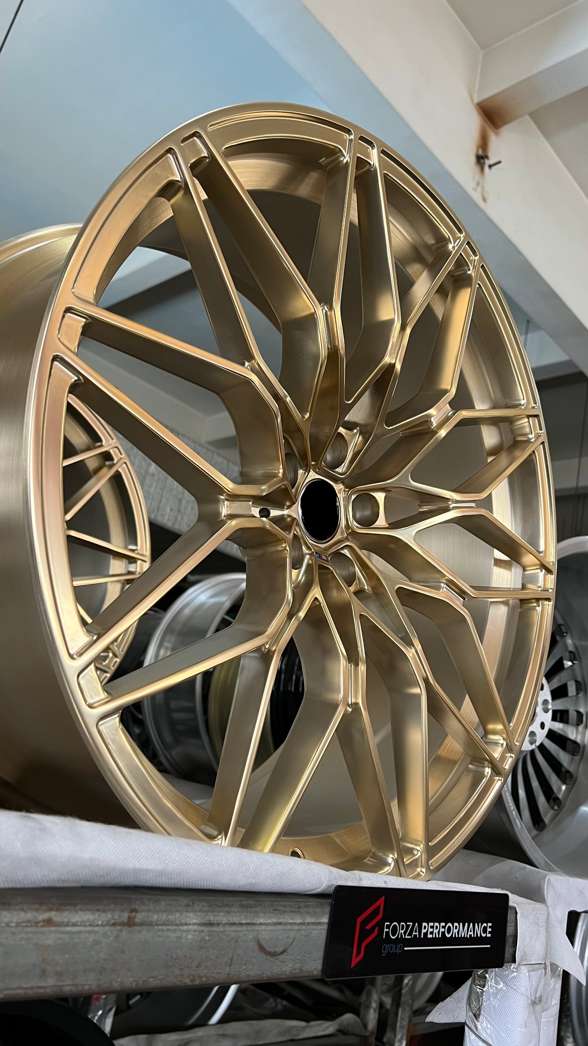 Frozen Gold M Performance Complete Wheel Set for BMW 1000M