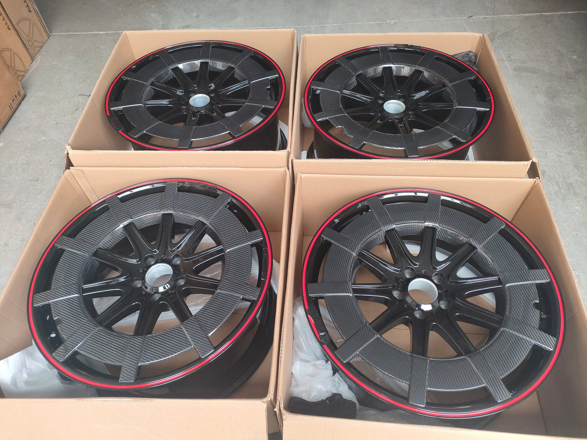 Forza Rim Designs Circle Rings CARBON RING FORGED WHEELS RIMS 24 INCH FOR MERCEDES BENZ G CLASS G63 G ...
