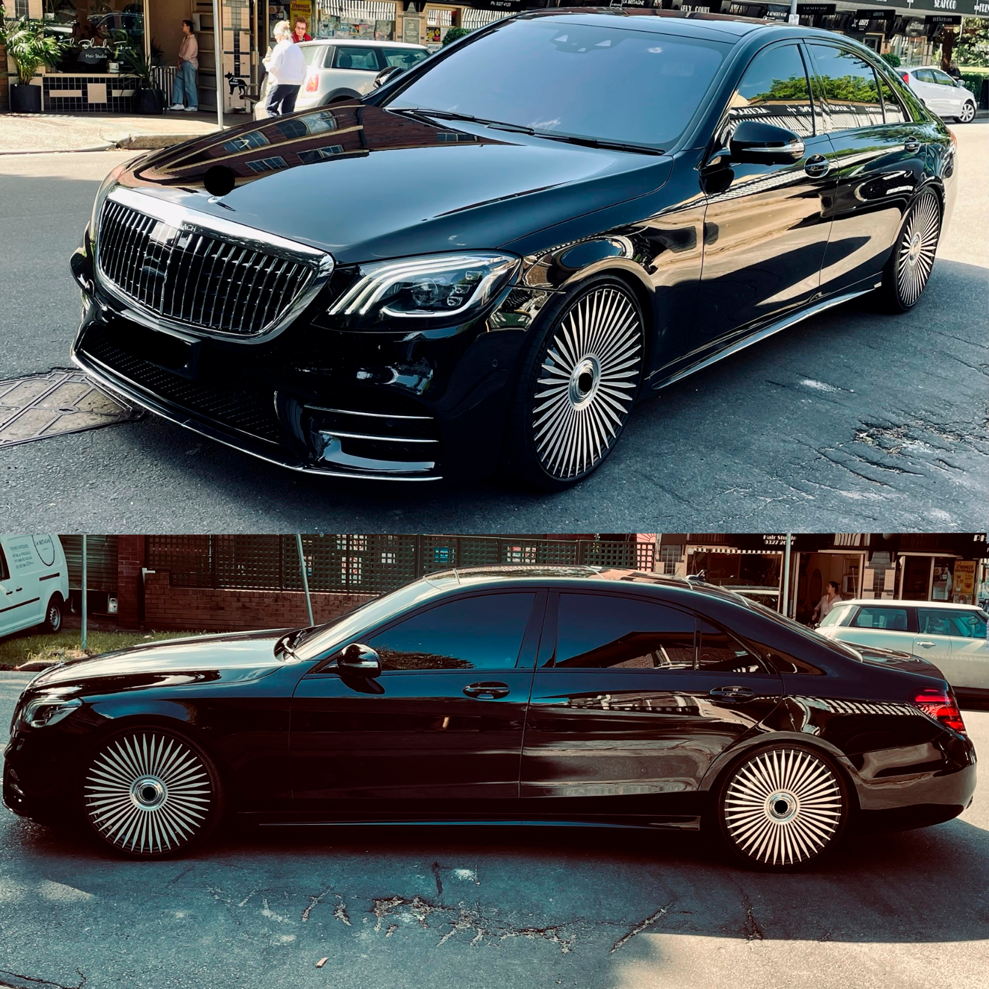 22インチ　 NEWフローティングスタイル　メルセデス?ベンツ　Sクラス　W222　W 223 ４本セット　-BRN-11467 メルセデスベンツ Sクラス W222 用 22 インチ鍛造ホイールリム \u2013 Forza