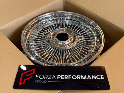 We manufacture premium quality forged wire wheels rims for   CADILLAC ESCALADE CT4 CT6 XT6 CT5 XT4 XT5 CTS in any design, size, color.  Central Part: Stainless Steel  Spokes: 20 inch - 100 Spokes   22 inch - 140 Spokes   24 inch - 180 Spokes  26 inch - 200 Spokes  Forged wire wheels can be produced in any wheel specs by your inquiries and we can provide our specs 