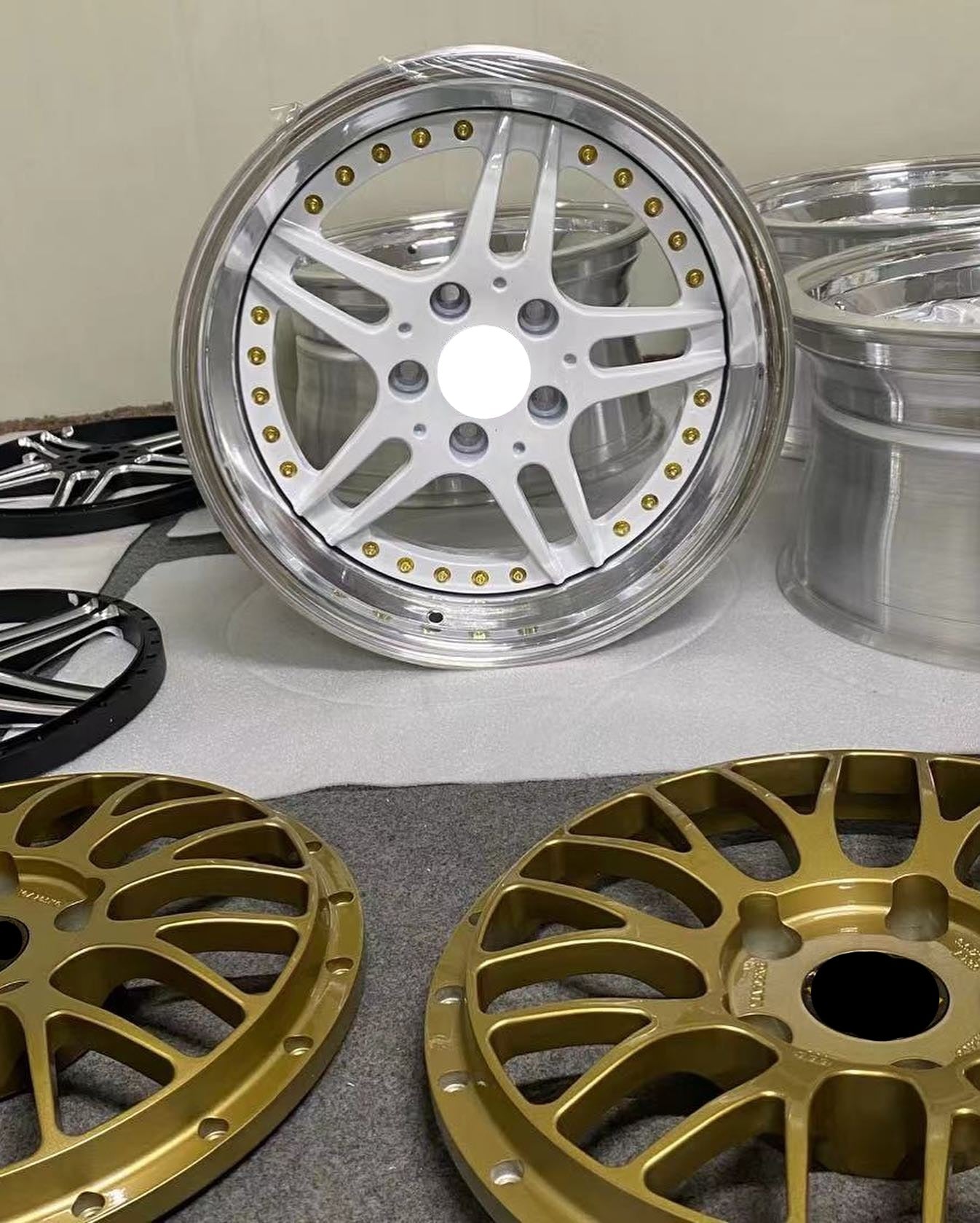 BMW E39 5シリーズ用37スタイル3ピース鍛造ホイール