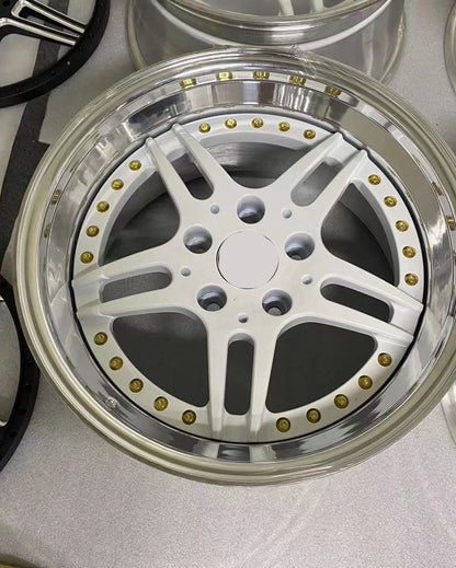BMW E39 5シリーズ用37スタイル3ピース鍛造ホイール
